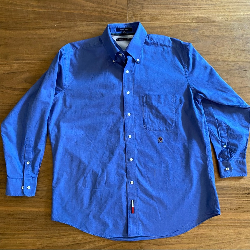 Tommy Hilfiger Original Oxford Blue Shirt L